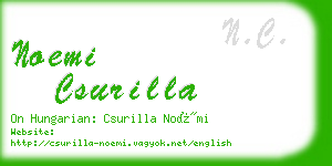 noemi csurilla business card